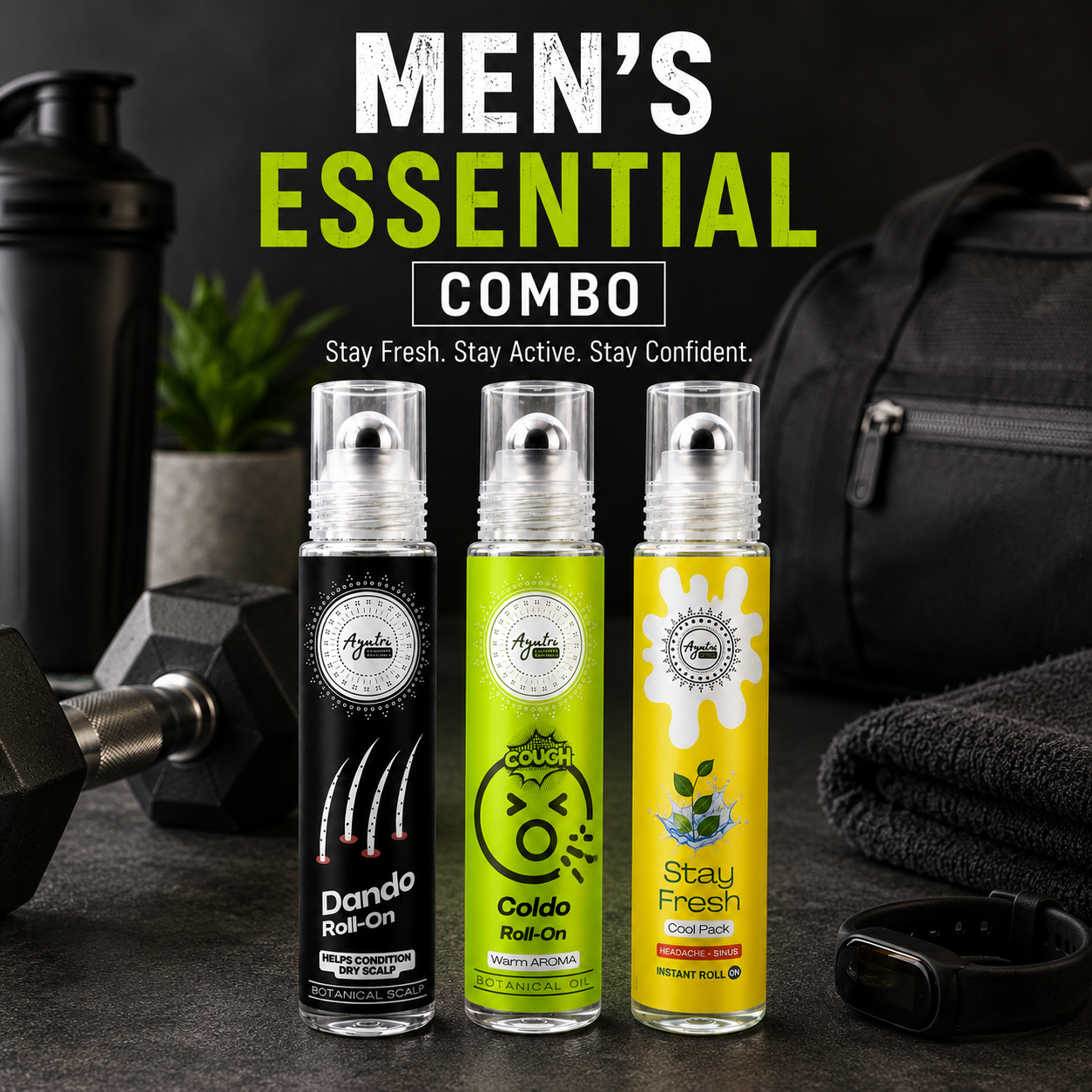 Men's Essential Combo — Stay Fresh + Dando + Coldo