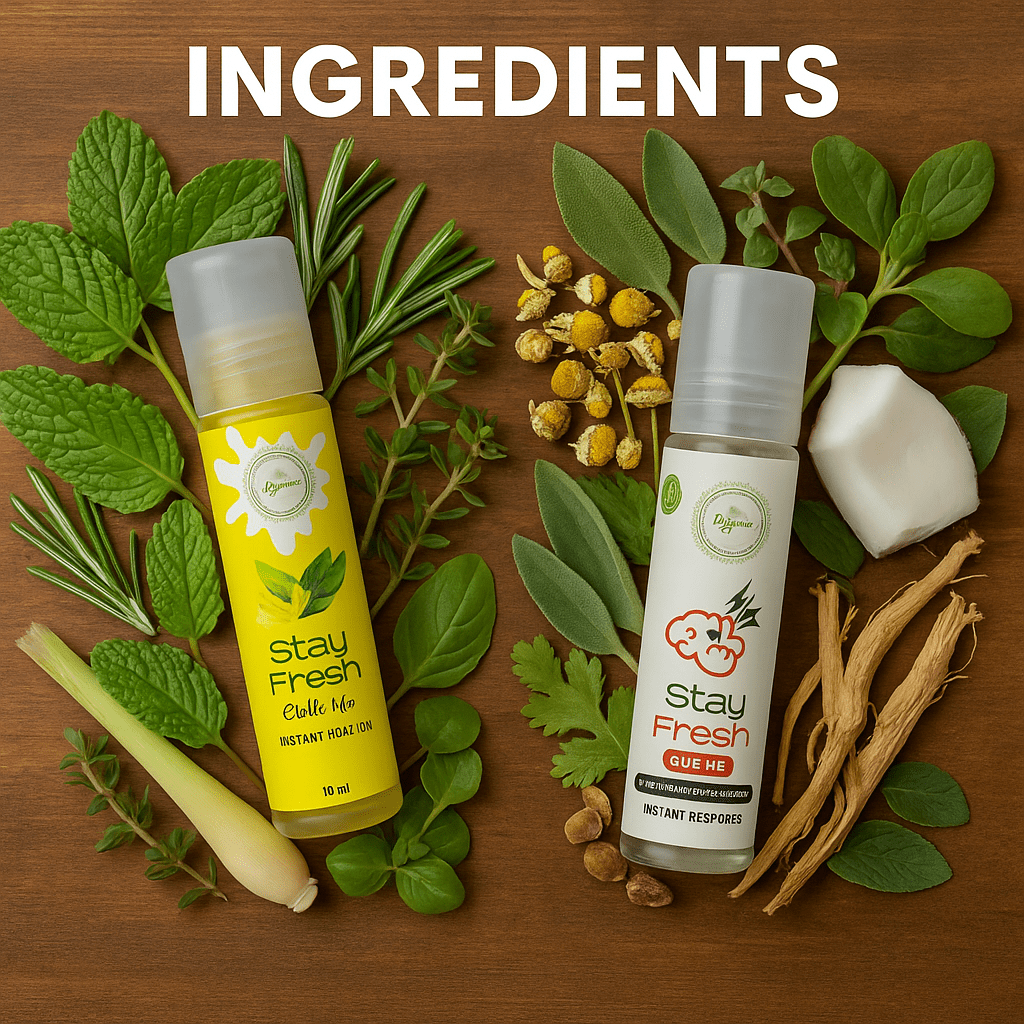 Stay fresh Aromatherapy Regular + Advance Rub me for Migraine | Sinus | Cervical | Body - Ayutri