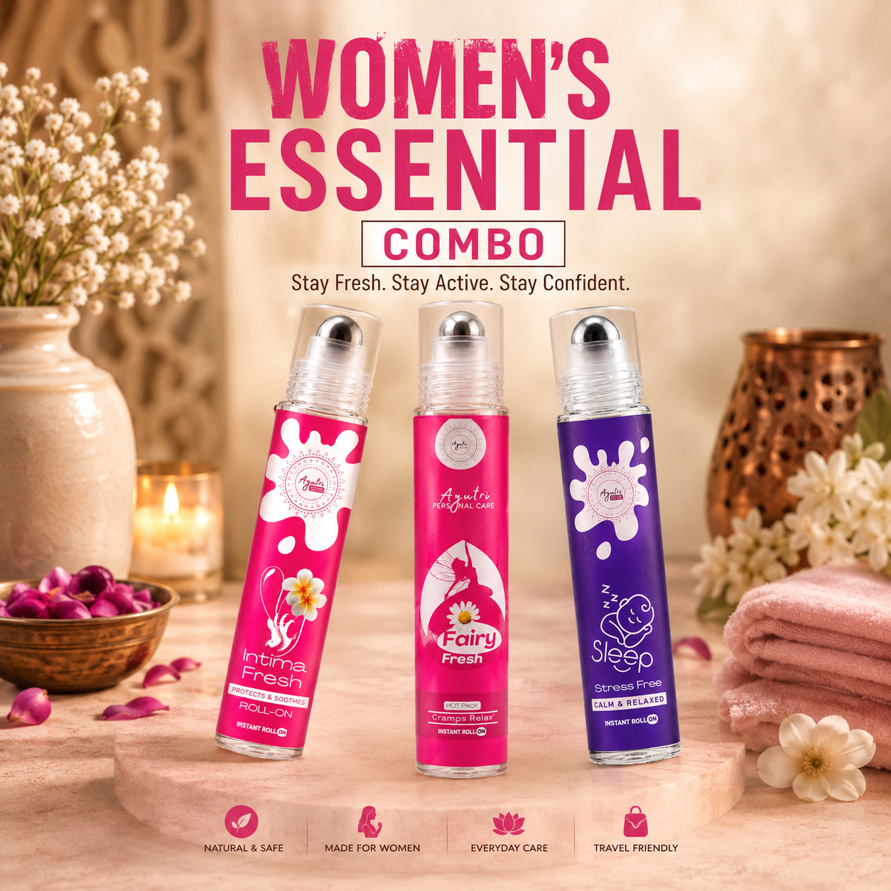 Women's Complete Combo — Fairy Fresh + Intima Fresh + Sleep Well