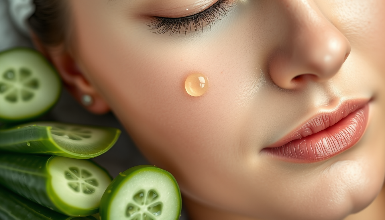 Soothe and Heal: Aloe Vera and Cucumber Gel for Acne-Free Skin