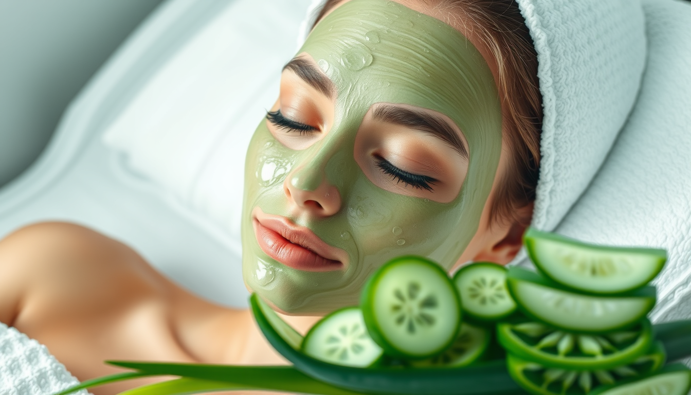 Unlock the Power of Nature: Hydrating Face Masks with Aloe Vera and Cucumber