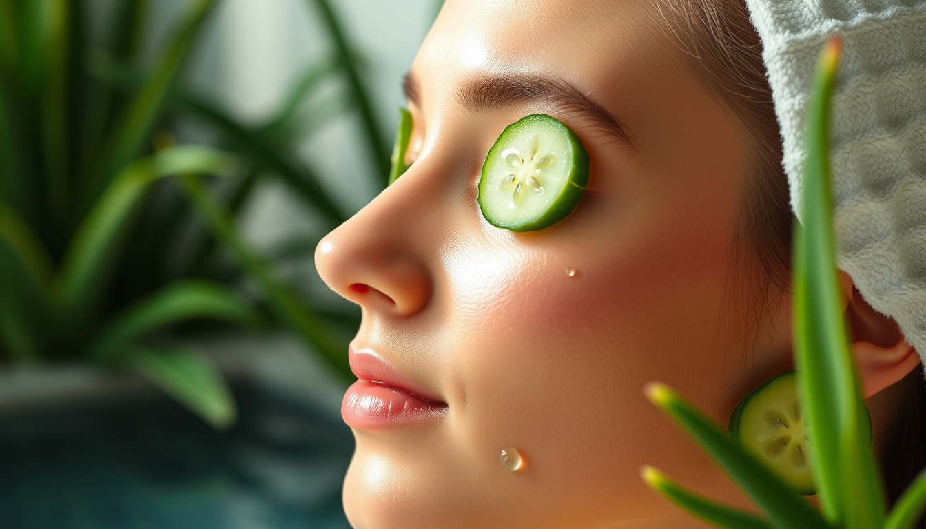 Unlock the Secrets of Youthful Skin: Discover the Anti-Aging Powers of Aloe Vera and Cucumber