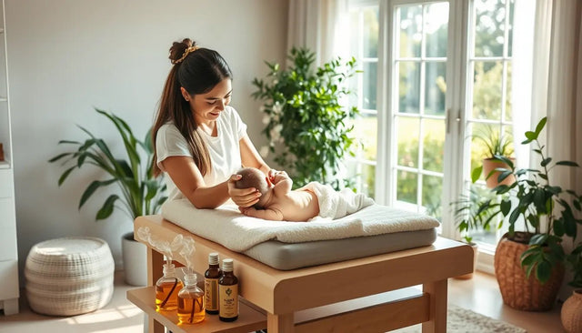 The Soothing Power of Nature: Mastering the Art of Baby Massage with Organic Olive and Almond Oils - ayutri