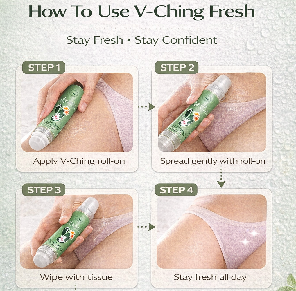 Ayutri Intima Hygiene V-ching Roll on for Intimate area Hygiene, O dour control, Rashes control, Sweat control