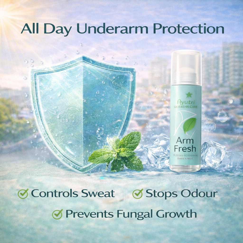 Under Arm Roll on Shield for O dour, Sweat, Fungus