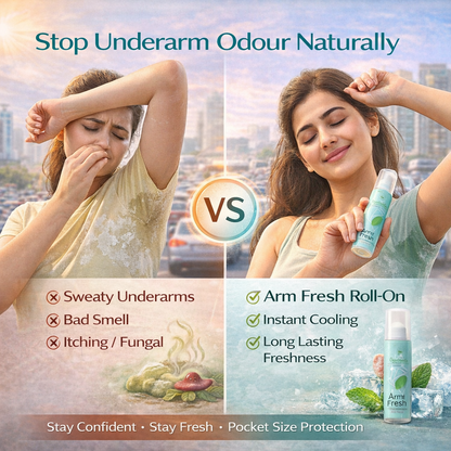 Under Arm Roll on Shield for O dour, Sweat, Fungus