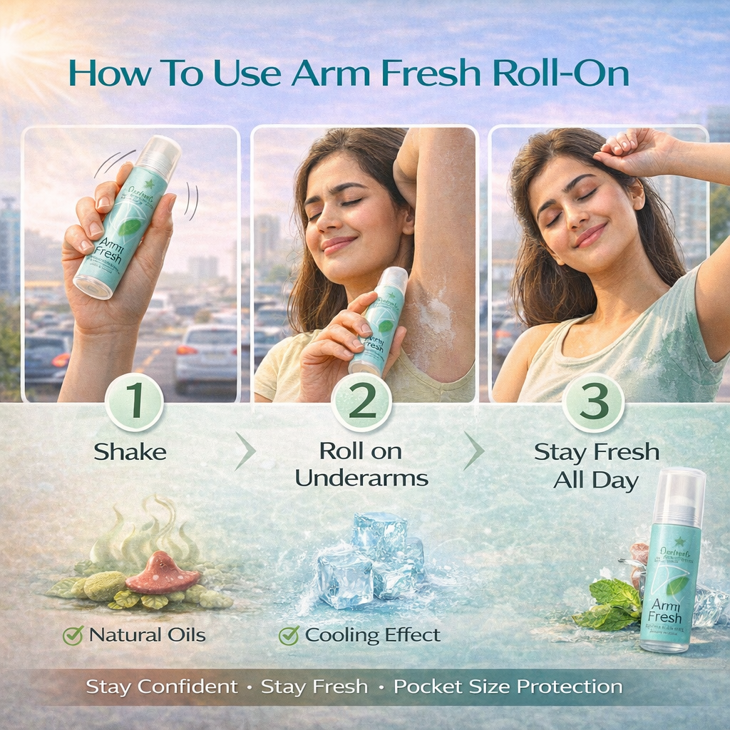 Under Arm Roll on Shield for O dour, Sweat, Fungus