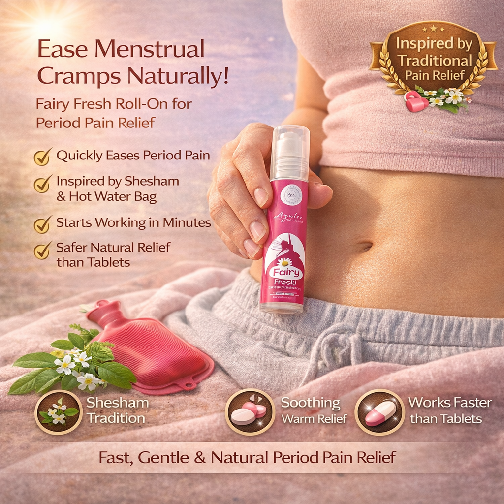Fairy fresh roll on for mensuration cramps relief
