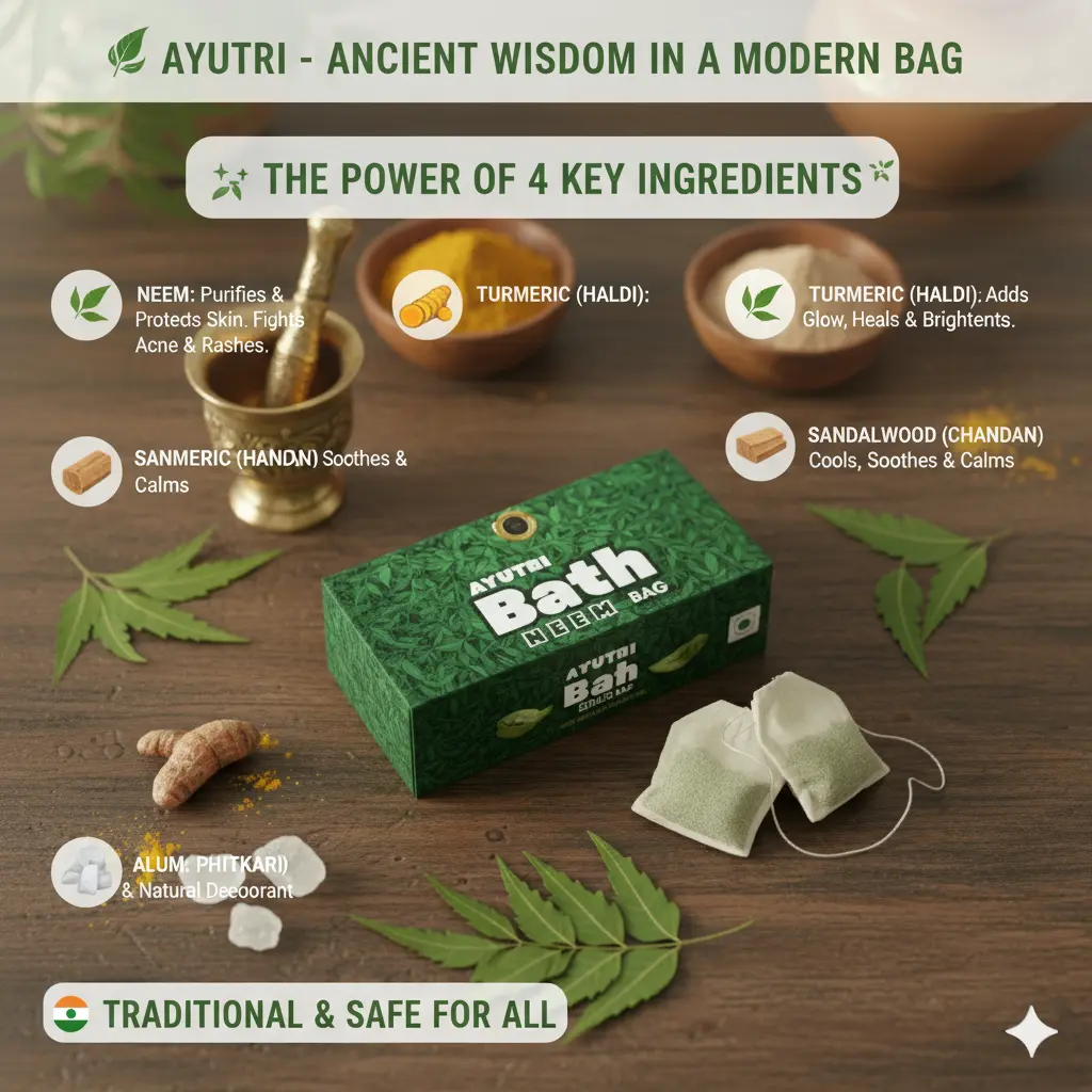 Ayutri Ayurvedic Bath Bag: The Traditional Skin Detox easy