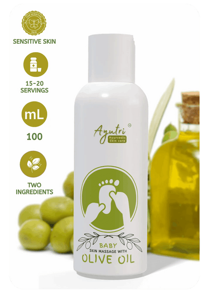 Baby oil: Kids Massage Olive oil - AyutriBody Oil